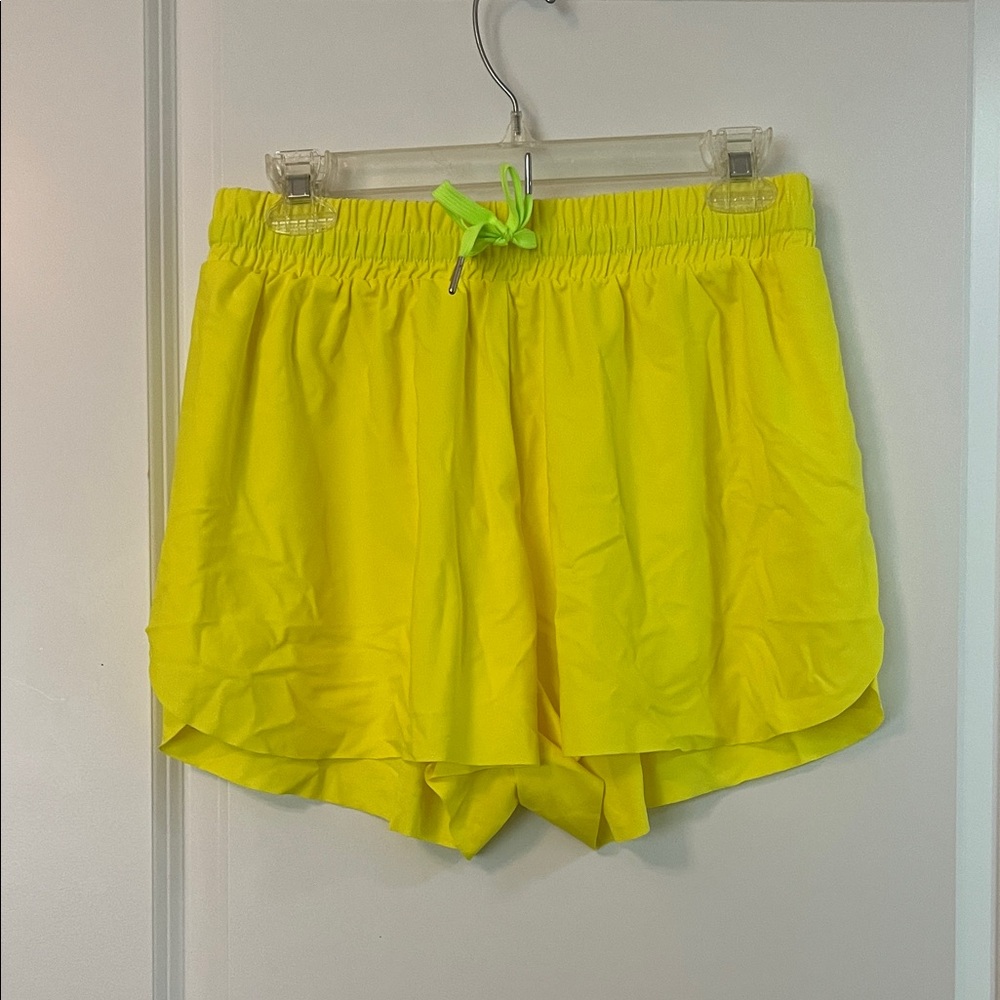 SHEIN Neon Yellow Athletic Shorts
